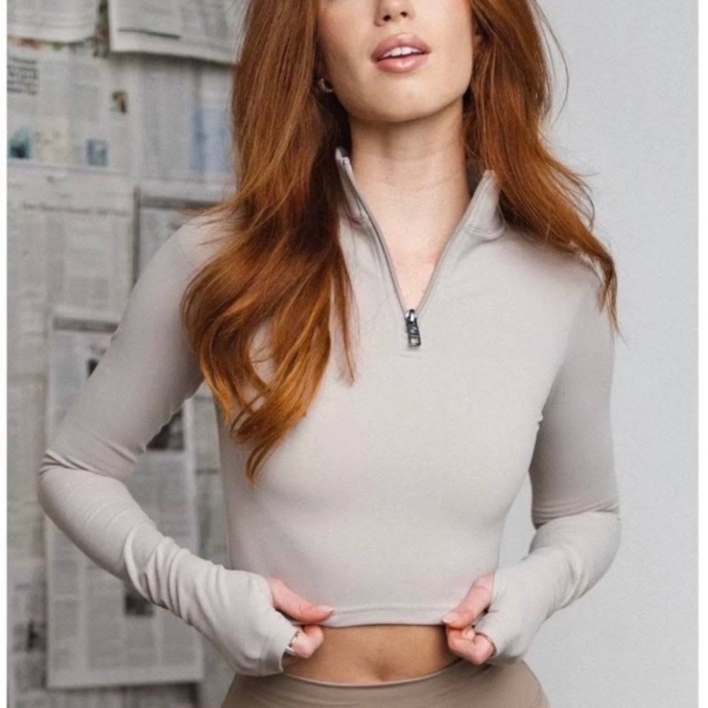 Balance Athletica Gray Crop Top